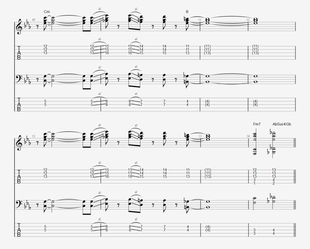 Stick chords