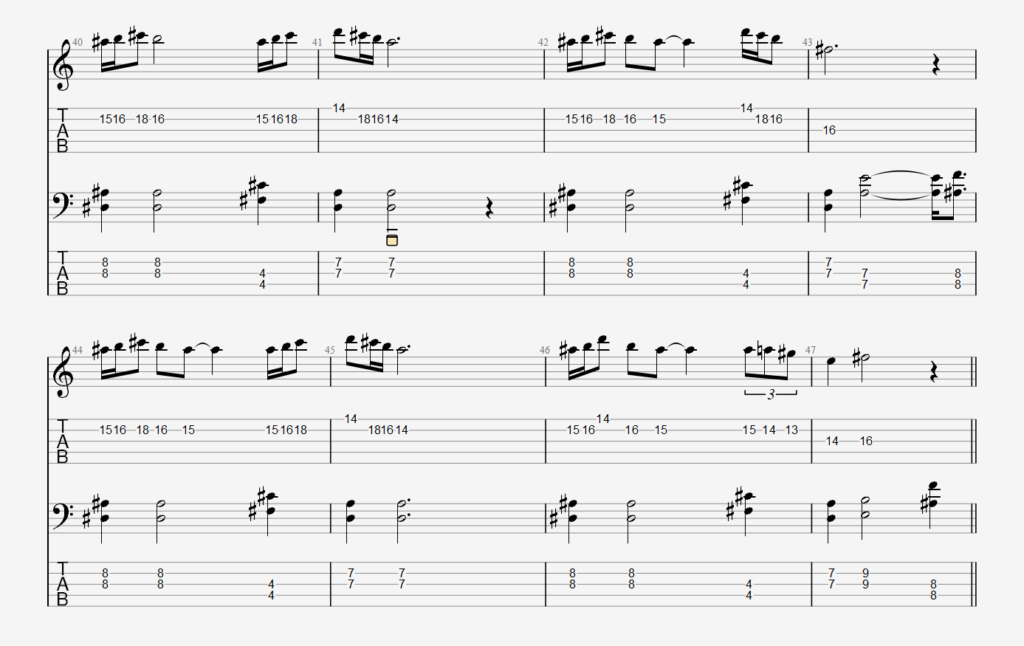 Raak modulated melody.